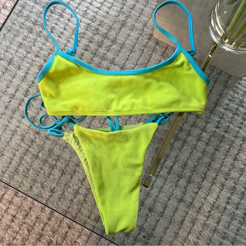 Frankies bikinis terry cloth bikini set
